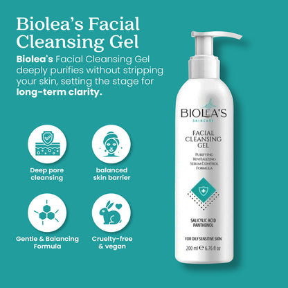 Очищающий гель для лица Biolea