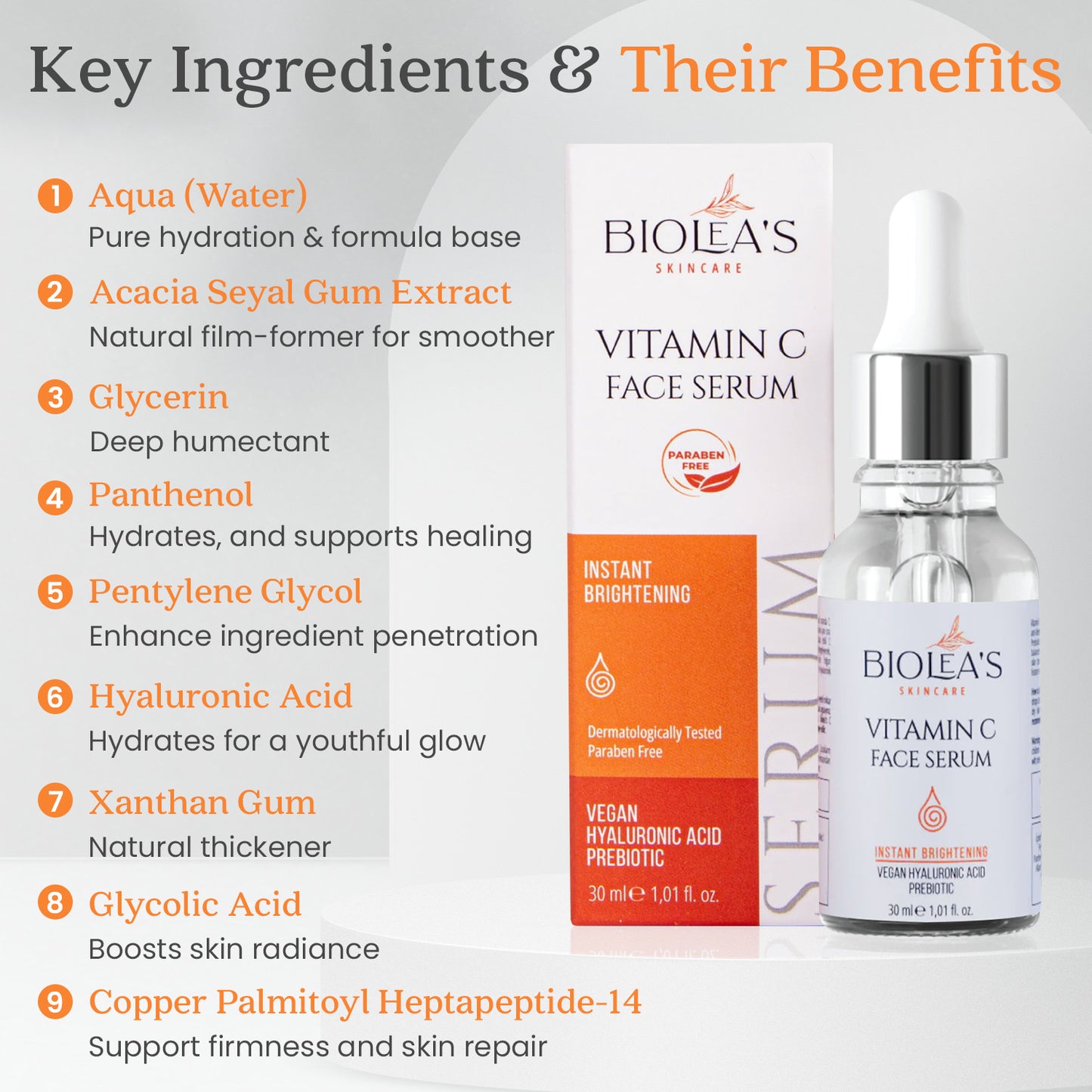 Сыворотка для лица с витамином С Biolea