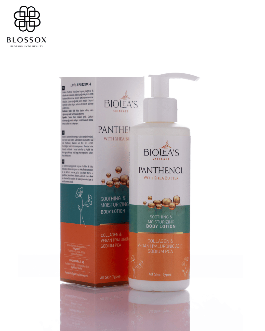 Пантенол Biolea с лосьоном с маслом ши